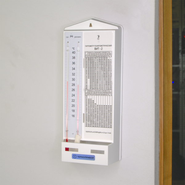Гигрометр психрометрический ВИТ-2 с поверкой купить по низкой цене | МАКСПРОФИТ