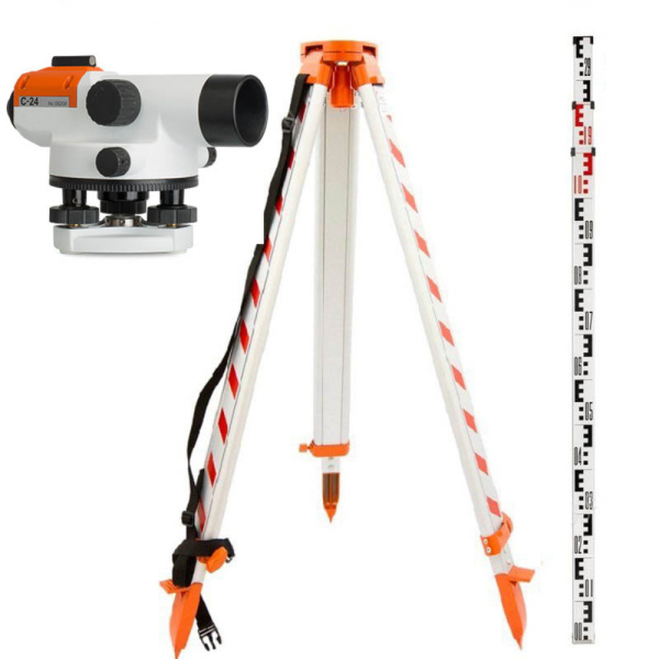 Комплект оптический нивелир RGK C-28 + штатив S6-N + рейка AMO S5 купить по низкой цене | МАКСПРОФИТ